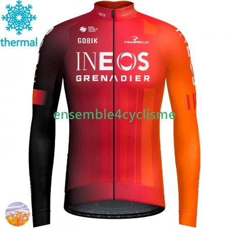 Tenue Maillot M/L + Collant à Bretelles Hiver Thermal Fleece Ineos Grenadiers 2025 Tenue Maillot M/L + Collant à Bretelles Hiver Thermal Fleece Ineos Grenadiers 2025
